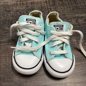 Bright aqua converse all star toddler